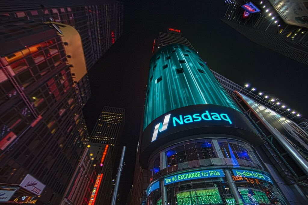 Nasdaq MarketSite building.